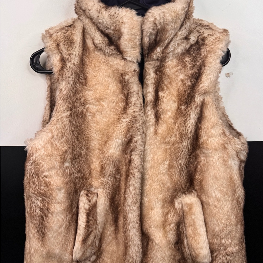 COOGI Y2k puffer vest woman faux fur reversible jacket - Picture 4 of 8